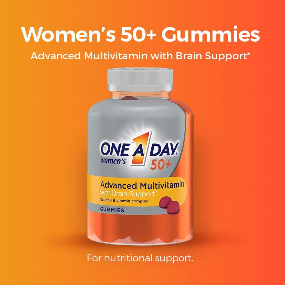 Women's 50+ Multivitamin Gummies for Brain and Immunity Support, 110 Count G47956
