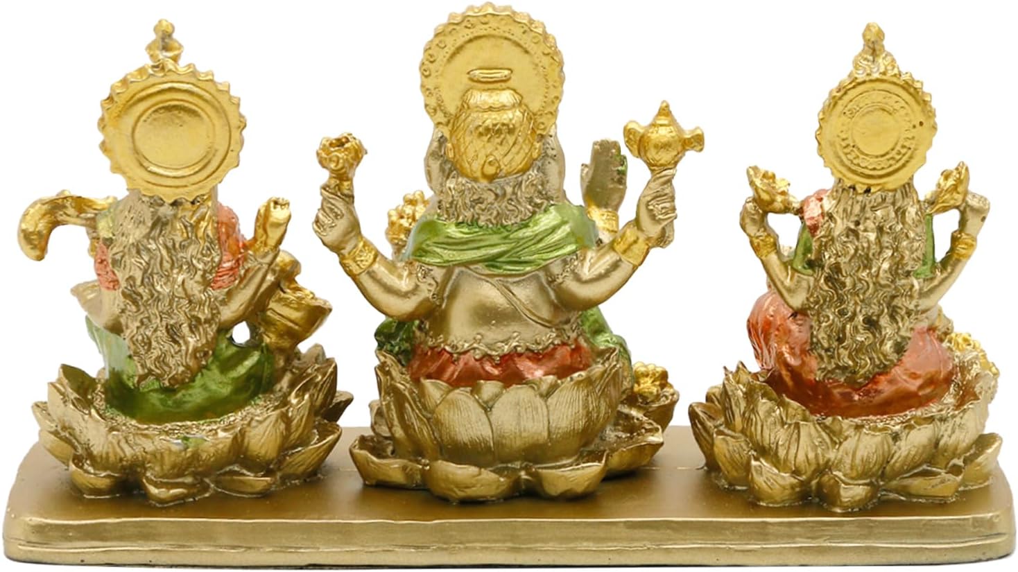 Lakshmi Ganesha Saraswati Statue for Home Temple Pooja Decor X795383