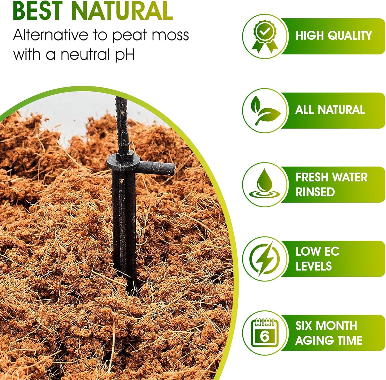 Coco Coir Bricks, 4 Pcs, Organic Compressed Potting Mix for Gardening S7000