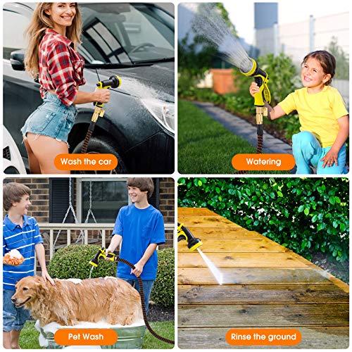 Expandable Garden Hose 50ft with Spray Nozzle F6049