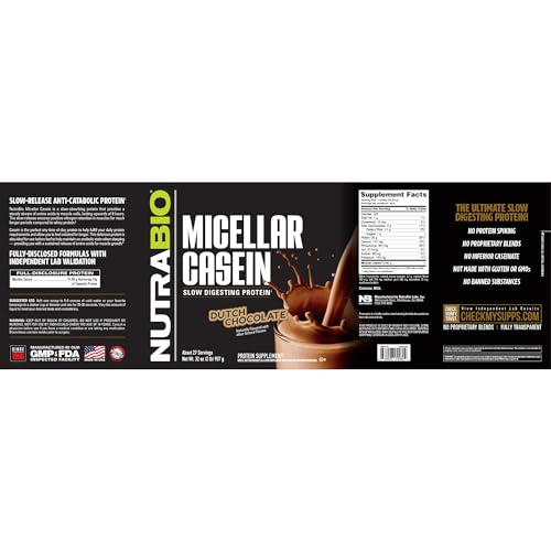 Micellar Casein Protein Powder, Alpine Vanilla, 2 lbs V297