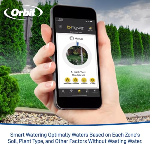 4-Zone Smart Sprinkler Controller, Gray E7109