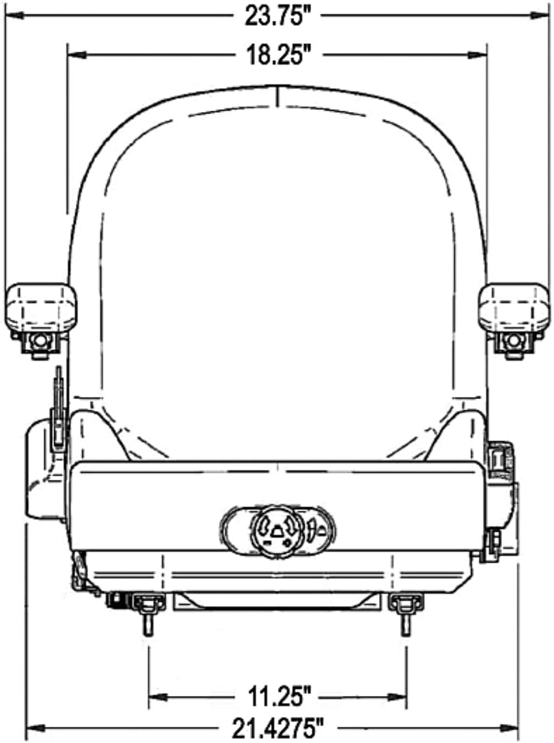 Suspension Seat for Zero Turn Mowers X509004