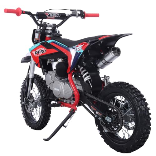 125cc Kids Dirt Bike with 4-Speed Semi-Automatic Transmission, 14"/12" Tires Q4204