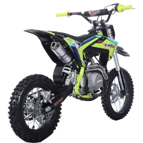 125cc Kids Dirt Bike with 4-Speed Semi-Automatic Transmission, 14"/12" Tires Q4204