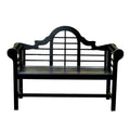 Achla Designs Lutyens 54 in. Eucalyptus Bench Black