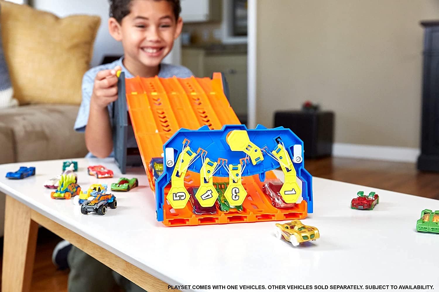 DieCast Toy Cars and Trucks Trackset with 2 Stickers S90484