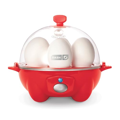 Rapid Egg Cooker for 6 Eggs, Hard Boiled, Poached, Scrambled, or Omelets, Auto Shut Off, Black G6815
