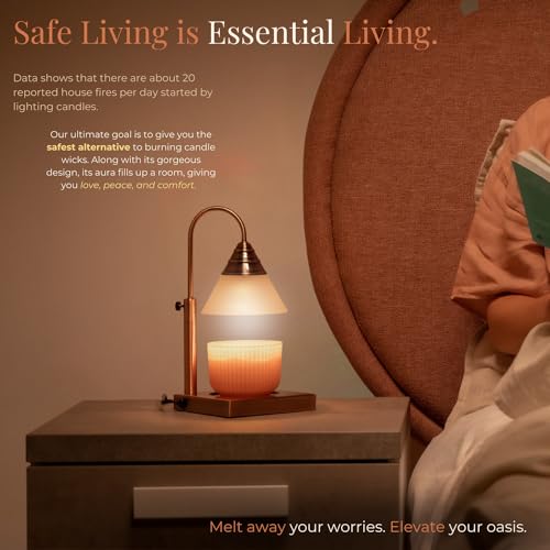 Candle Warmer Lamp, Height Adjustable, Timer & Dimmable L88785