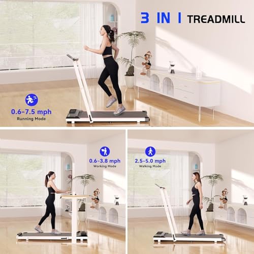 Folding Treadmill for Home, Under Desk Walking Pad with Remote Control P915