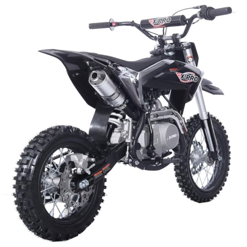 125cc Kids Dirt Bike with 4-Speed Semi-Automatic Transmission, 14"/12" Tires Q4204