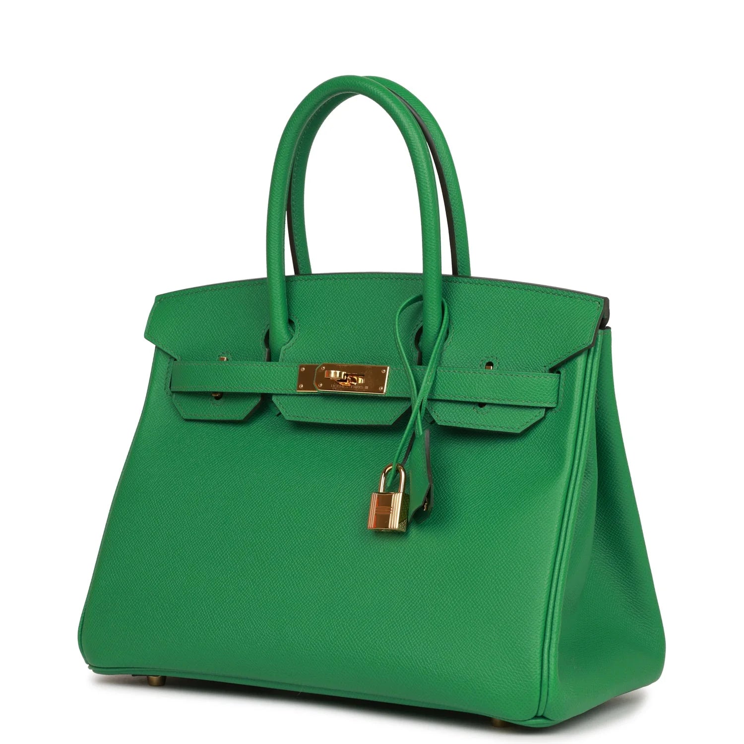 Pre-owned Birkin 30 Cactus Epsom Gold Hardware L759558