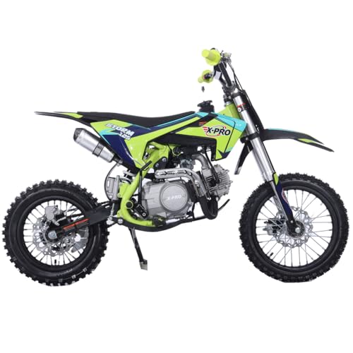 125cc Kids Dirt Bike with 4-Speed Semi-Automatic Transmission, 14"/12" Tires Q4204