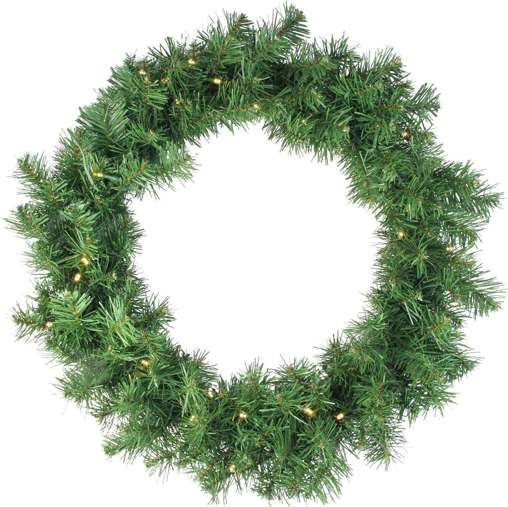 Pre-Lit Artificial Winter Spruce Christmas Set - 5-Piece - Clear Lights D2806