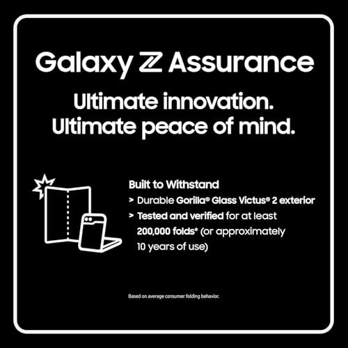 Galaxy Z Flip 6 AI Cell Phone, 256GB Unlocked Android Smartphone, Foldable Design U83954
