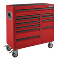 Kobalt 41-In W x 41-In H 11-Drawer Steel Rolling Tool Cabinet (Red) 41Rcred