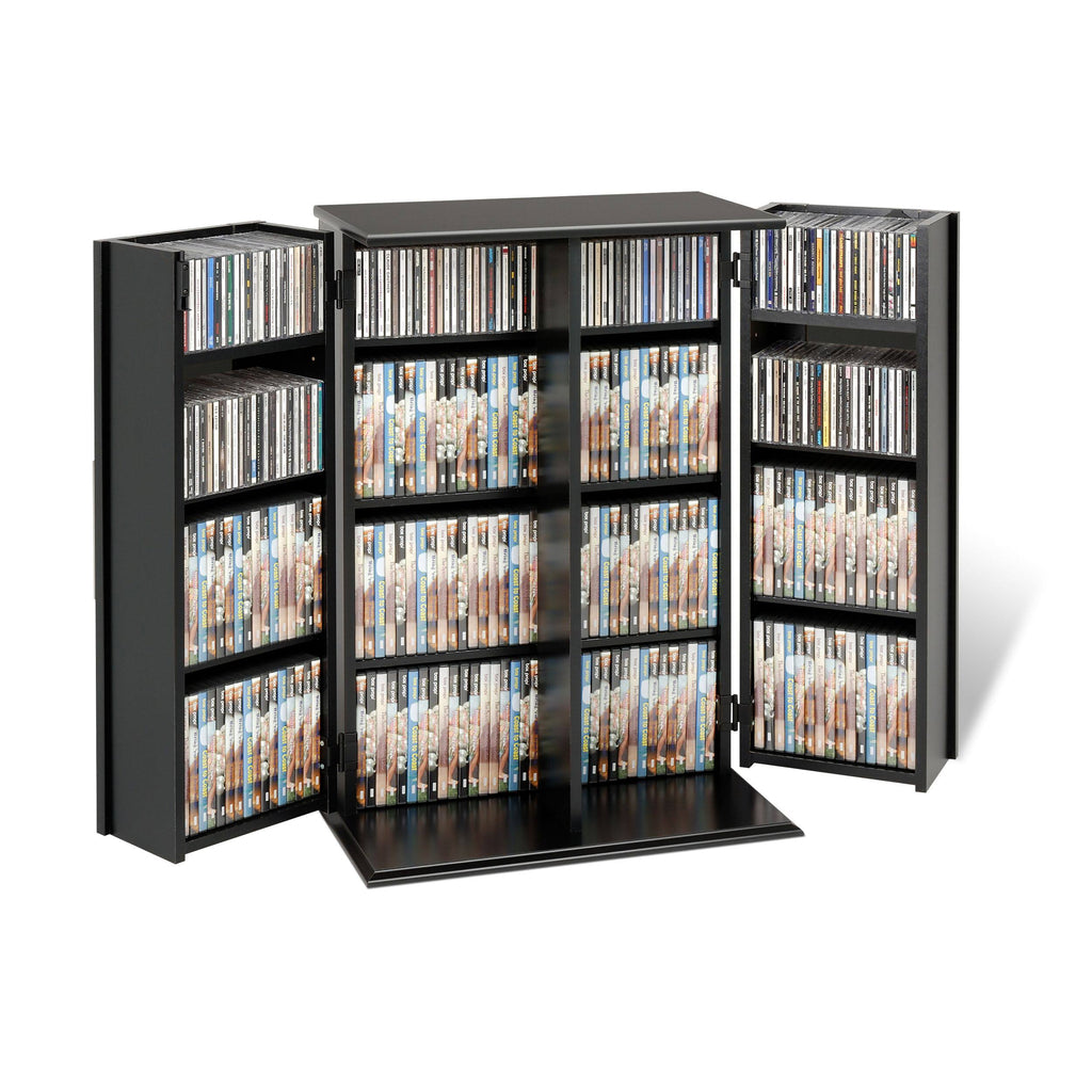 Locking Media Storage Cabinet, Black T9036