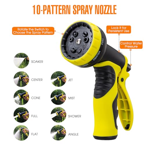 Expandable Garden Hose 50ft with Spray Nozzle F6049