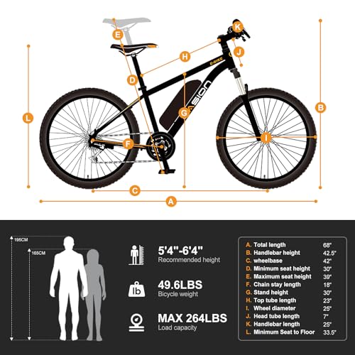 Electric Bike for Adults with 500W Motor, 40 Miles Range, 7-Speed G9578