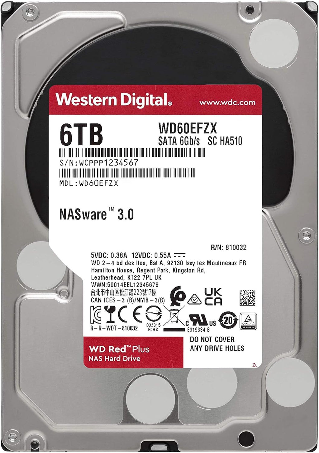 4TB NAS Internal Hard Drive HDD - 5400 RPM, SATA 6 Gb/s, CMR, 128 MB Cache, 3.5 J2767
