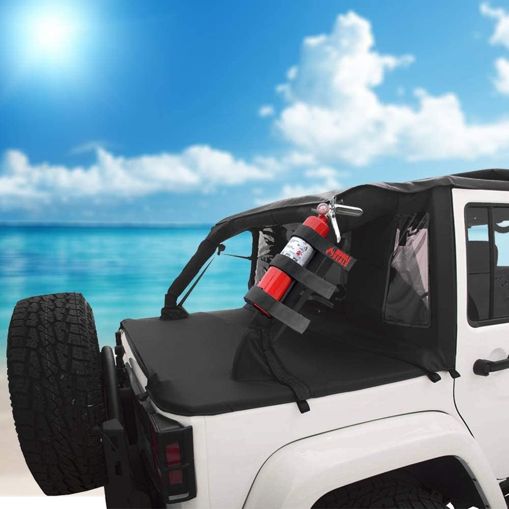 Dry Chemical 2.5 lb Fire Extinguisher with Vehicle Bracket and Adjustable Roll Bar Holder Mount B549670