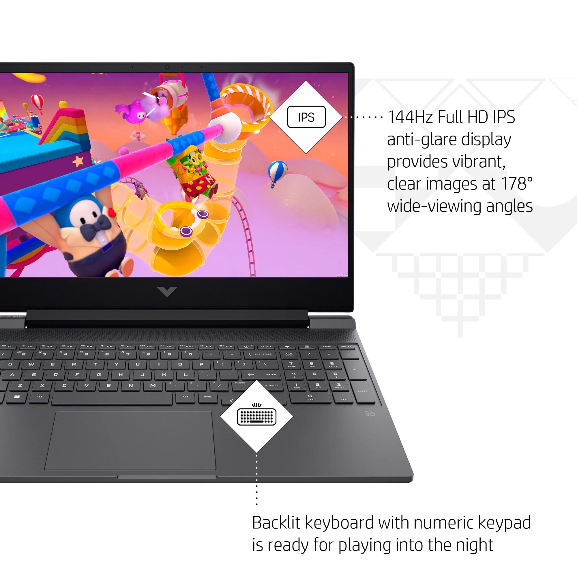 15.6" 144Hz Gaming Laptop, Intel Core i5, 16GB RAM, 512GB SSD W777989