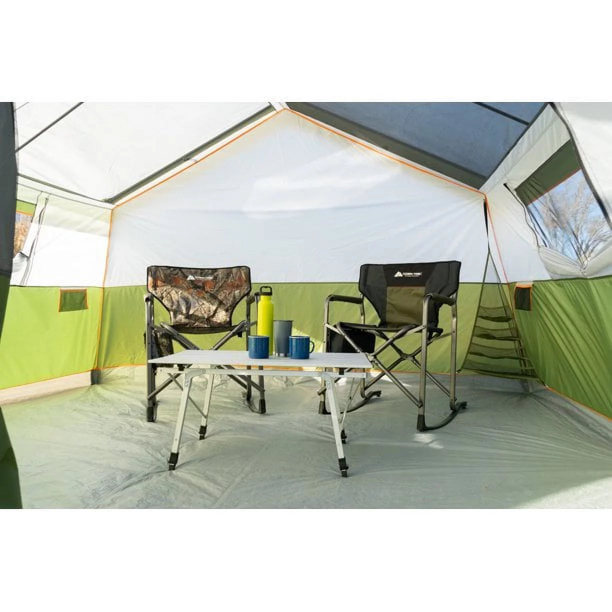 8-Person Family Cabin Tent with Screen Porch, Green V660