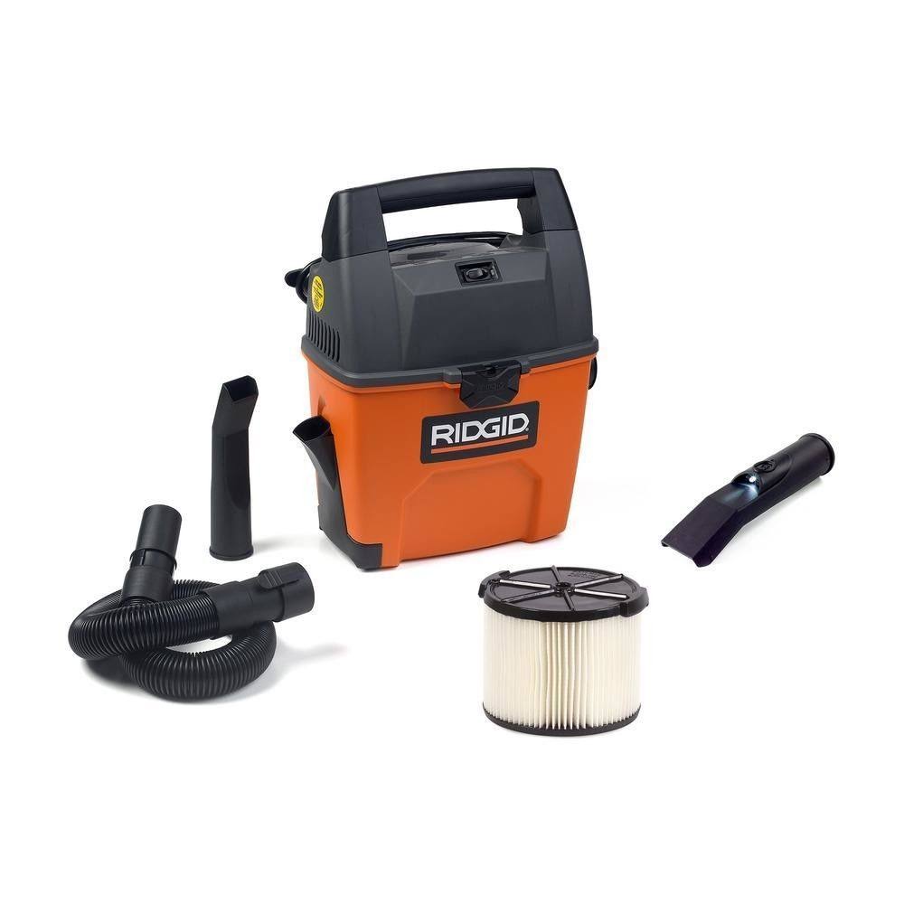 3.5-Peak HP Portable Wet Dry Vac with LED Car Nozzle J3456