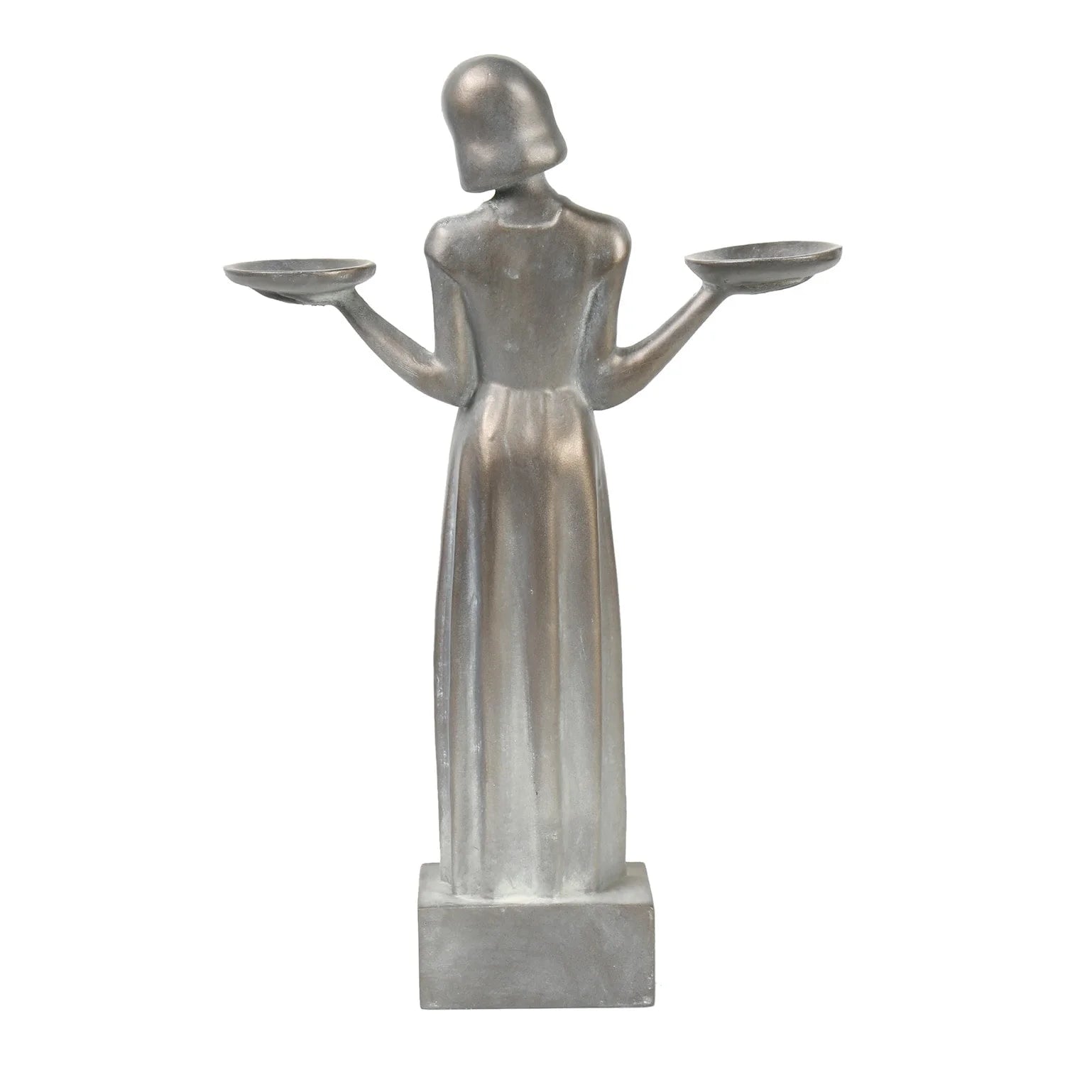 Outdoor Garden Sculpture Bird Girl Statue Small 15" H465