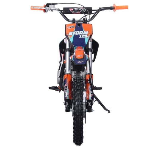 125cc Kids Dirt Bike with 4-Speed Semi-Automatic Transmission, 14"/12" Tires Q4204