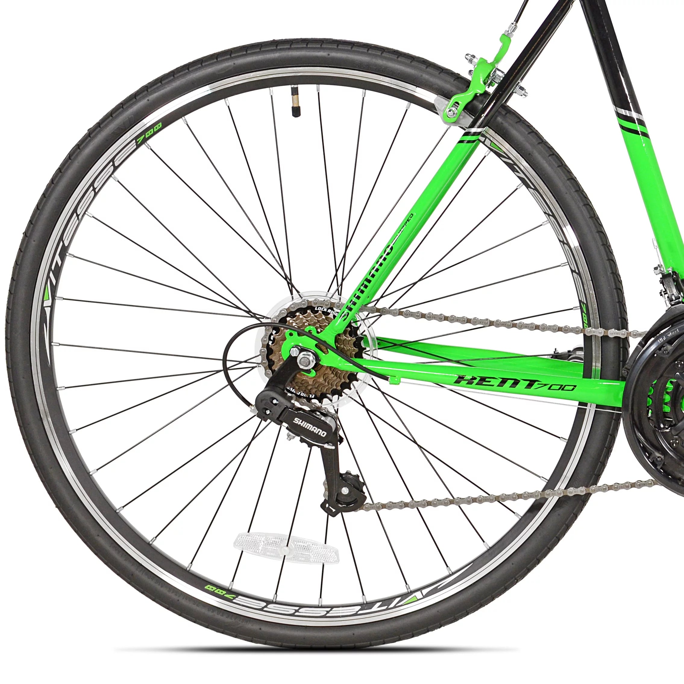 700c Road Bike, Black/Green V207650