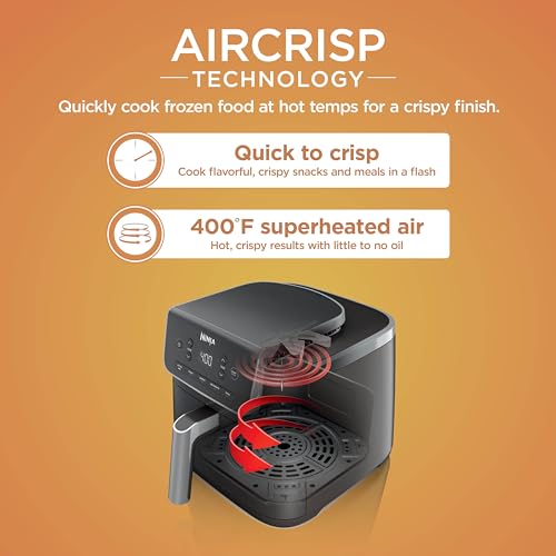 Air Fryer 4-in-1 with 5 QT Capacity, Nonstick Basket & Crisper Plate V1873
