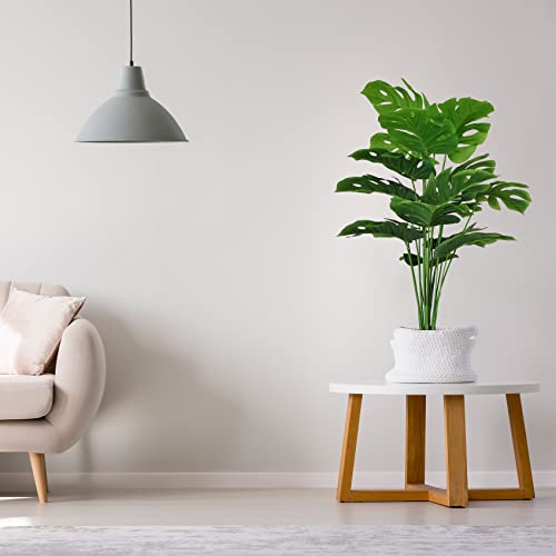 Set of 2 Artificial Areca Palm Plants in Pots, 32 Inch Fake Tropical Palm Trees L9885