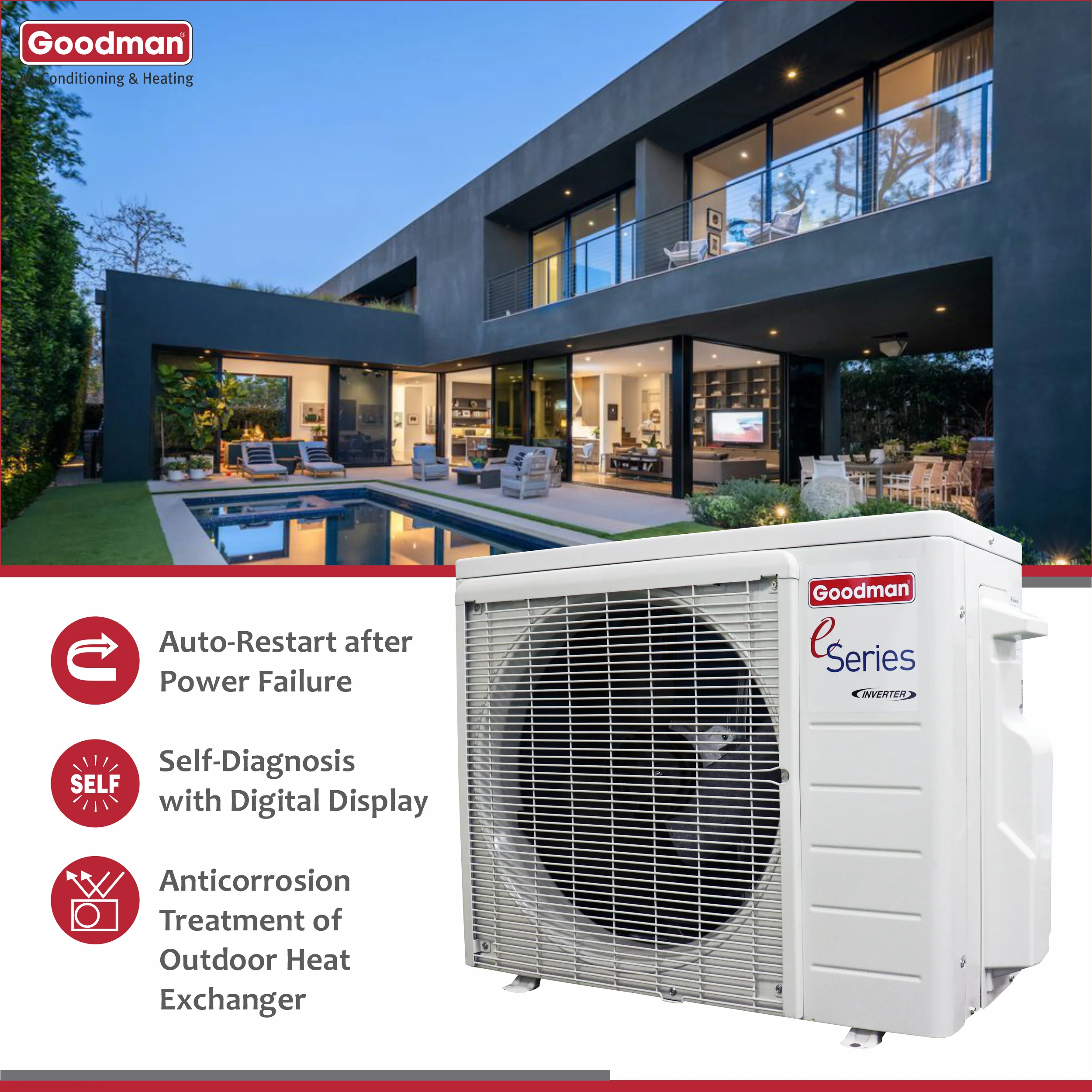 12,000 BTU Ductless Mini-Split Heat Pump Air Conditioner, 550 sq. ft. O83504
