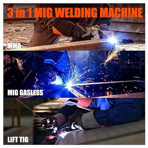 MIG Welder 110V Flux Core 3 in 1 Gasless Portable IGBT Inverter I684596