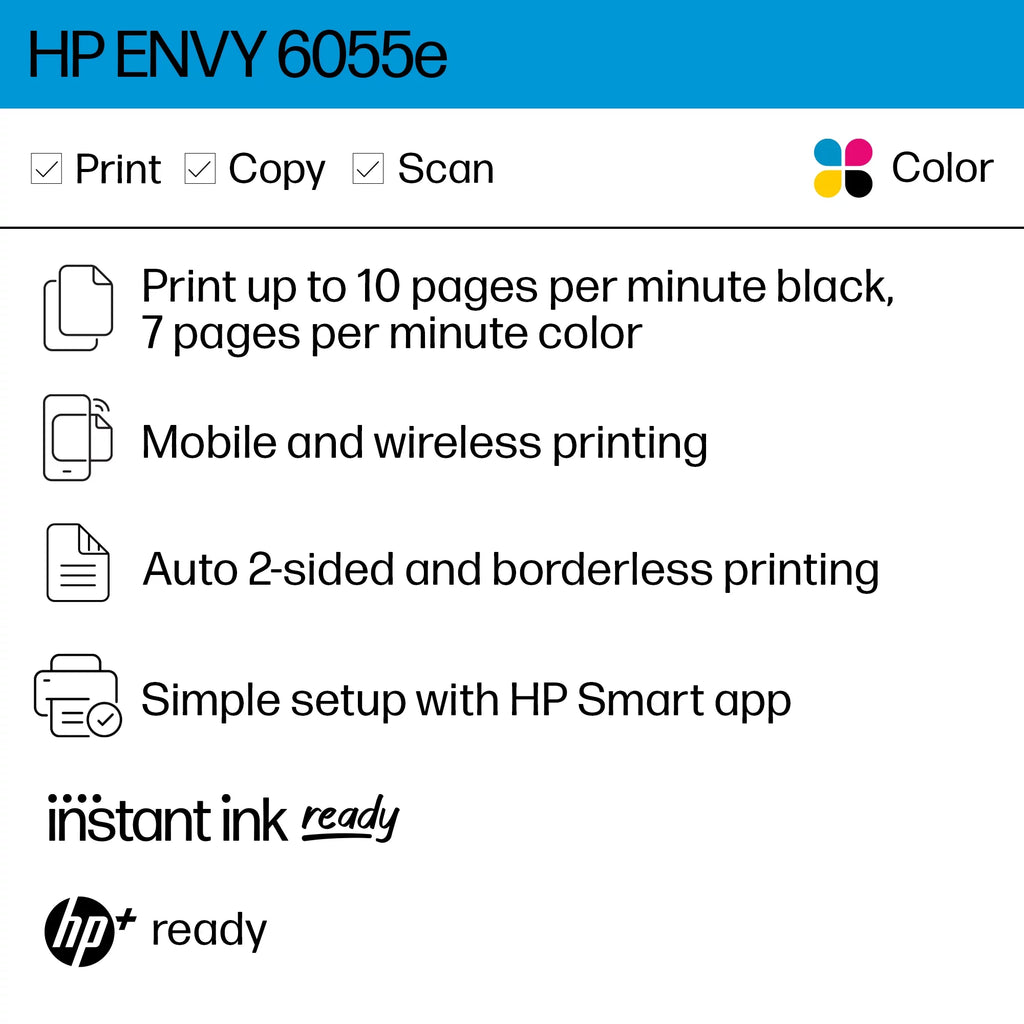 Wireless Color Inkjet Printer with Instant Ink Trial T877