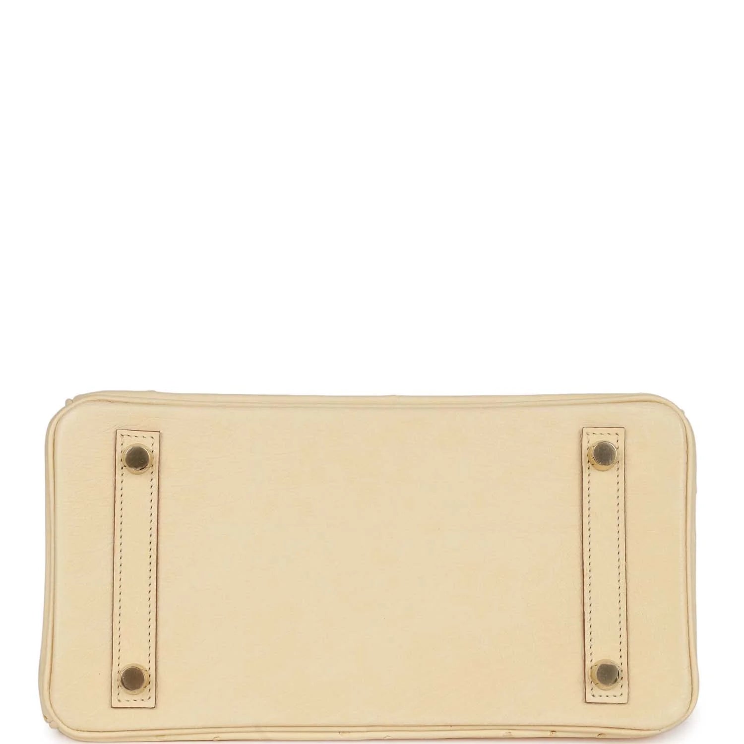 Ostrich Leather Handbag with Gold Hardware W129433