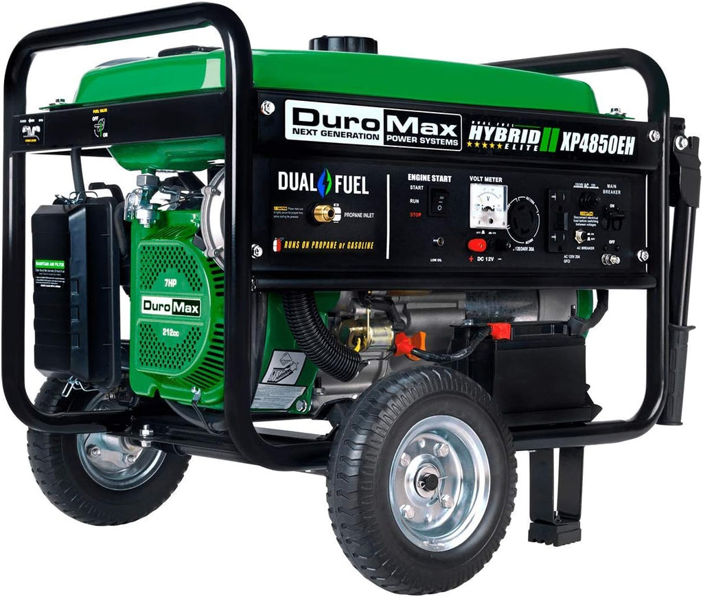 Dual Fuel Portable Generator 4400 Watt Gas or Propane Powered Electric Start M92121