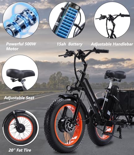 Adult Electric Tricycle 3 Wheel Bike Q8526