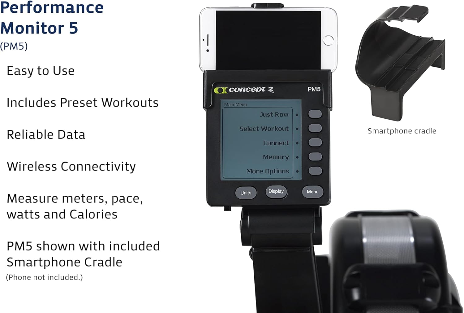 Indoor Rowing Machine with Performance Monitor and Heart Rate Monitor G72865