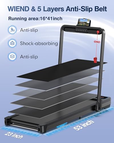 2 in 1 Smart Walking Pad Treadmill with 300lbs Capacity I1109