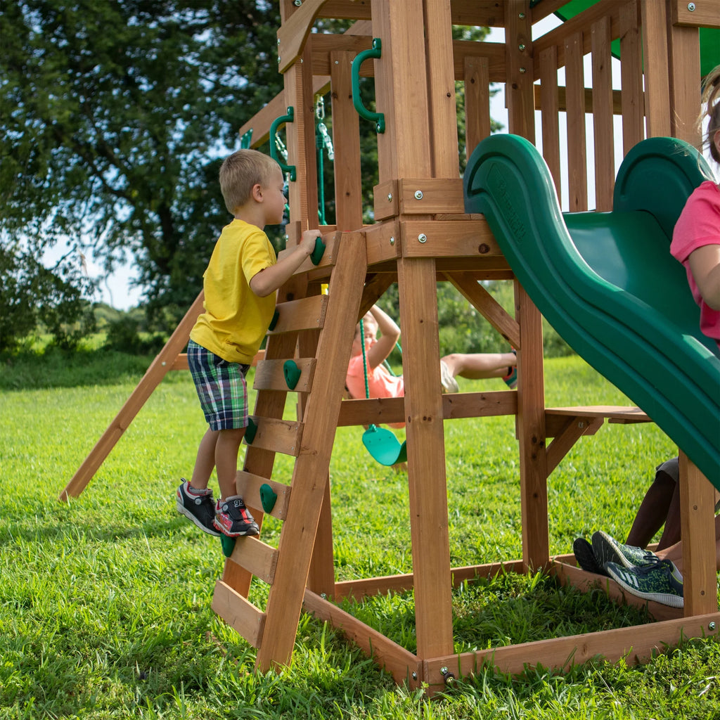 All Cedar Wood Playset Swing Set Y7677