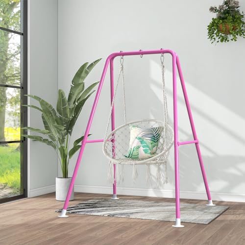 Hammock Chair Stand, Heavy-Duty Steel, 300LBS, Indoor Outdoor X85733