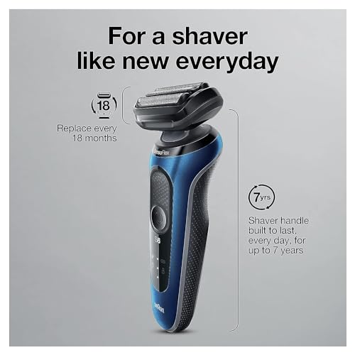 Electric Razor for Men, Wet & Dry Foil Shaver with Precision Beard Trimmer U5385
