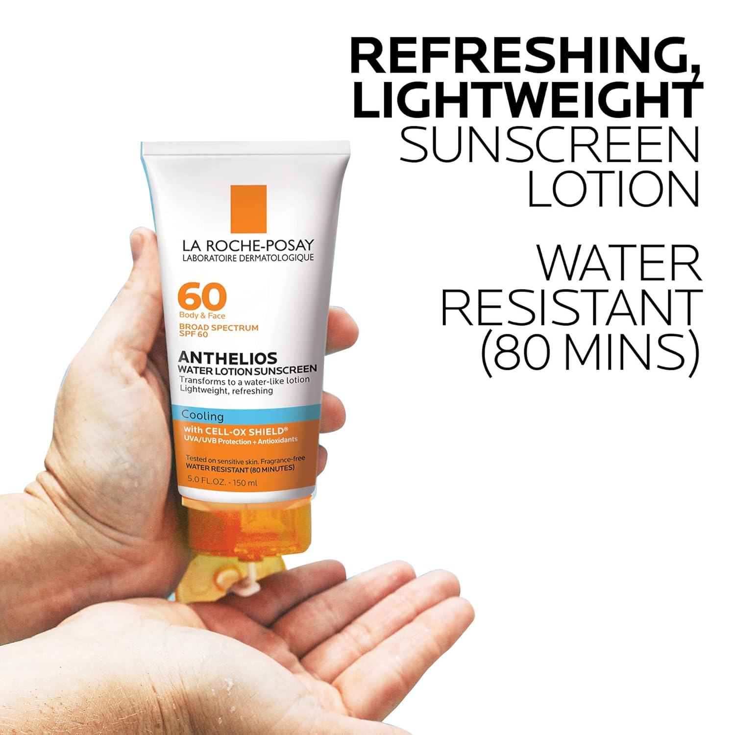 Cooling Water Sunscreen Lotion SPF 60 for Face and Body T186