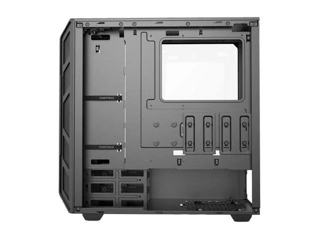 Compact EATX Mid-Tower Case, Tempered Glass, Digital RGB, Black U889966