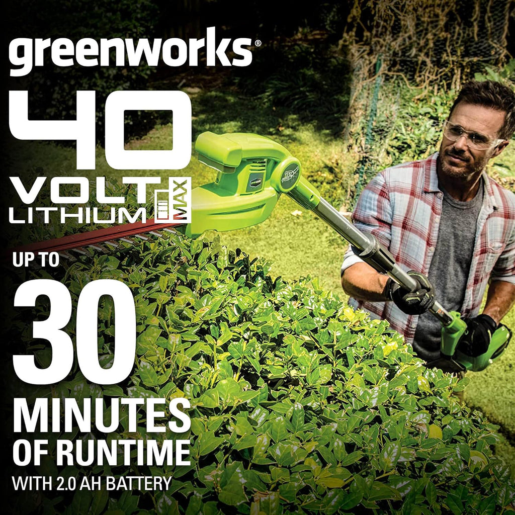 Cordless Pole Hedge Trimmer with Battery and Charger S69751