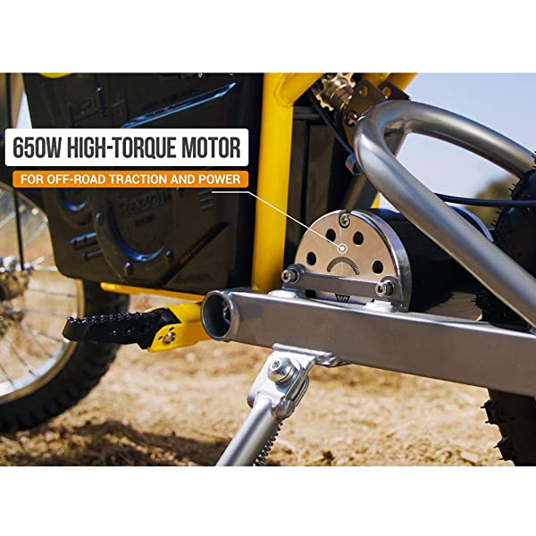 Electric Motocross Off-Road Bike MX650 Yellow S823824