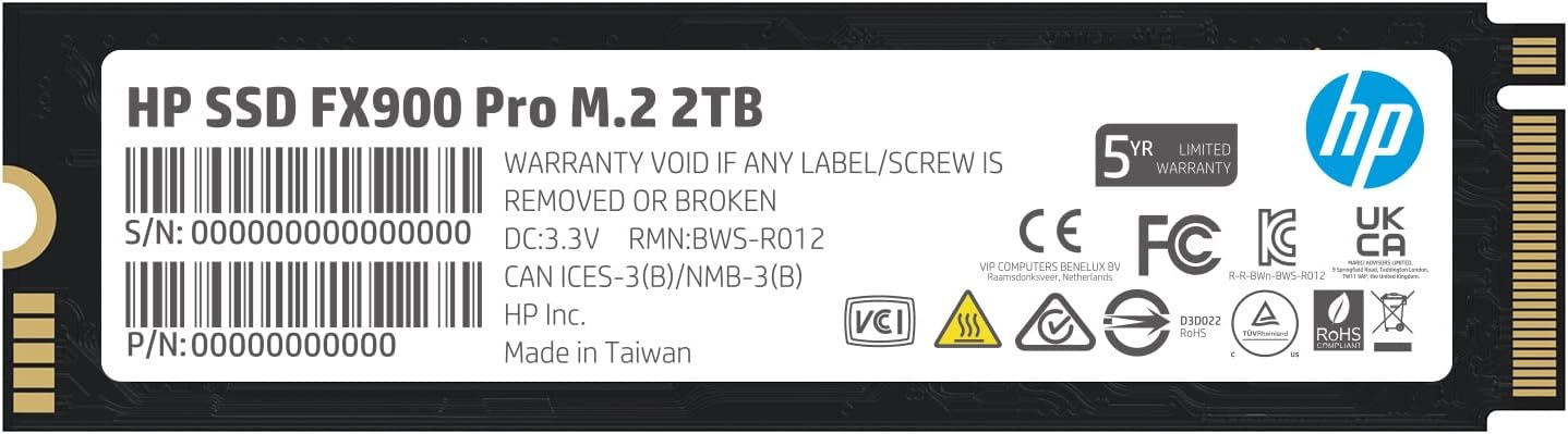 1TB NVMe Gen4 Gaming SSD - PCIe 16 Gb/s, M.2 2280 Internal Solid State Drive B41633