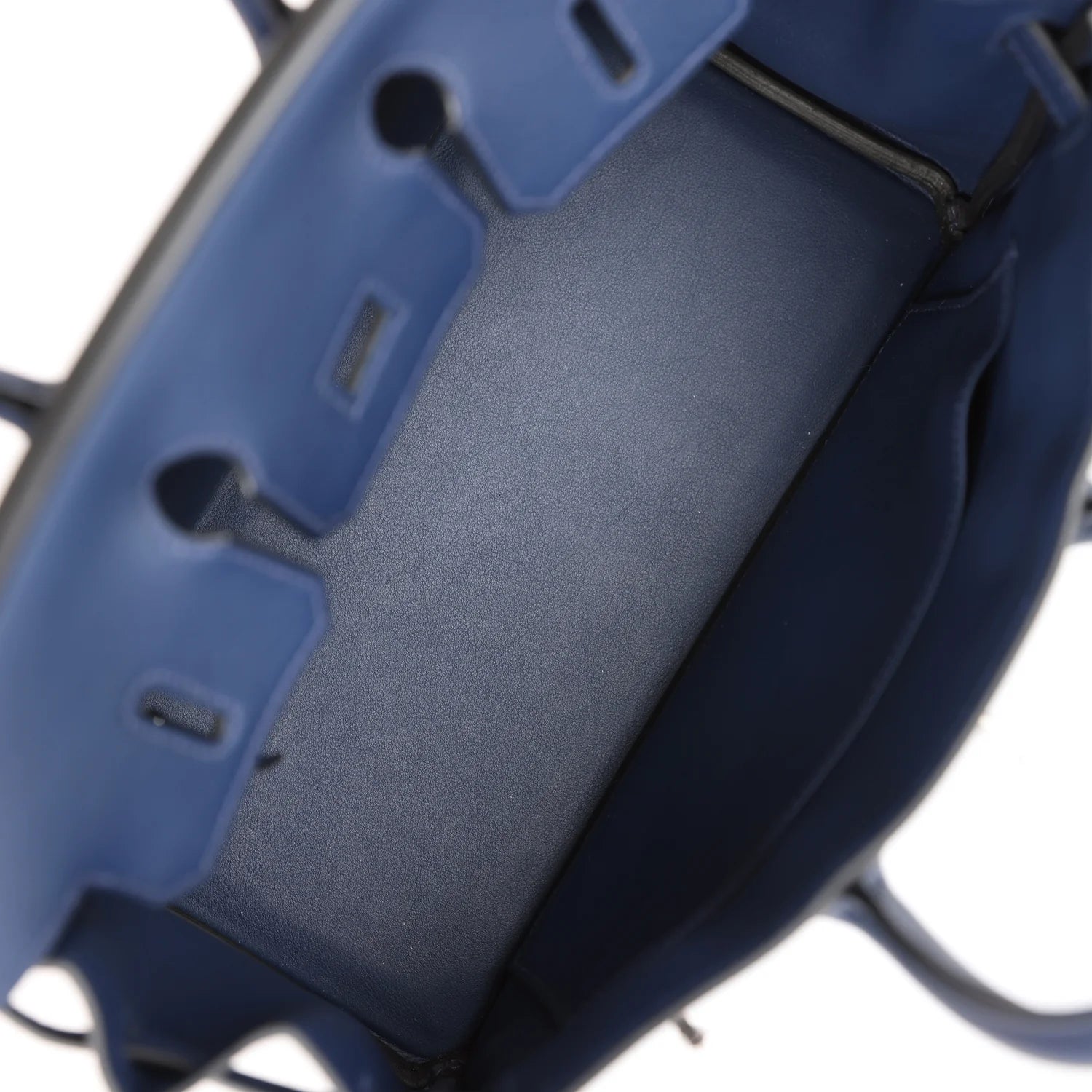 Birkin 25 Bleu Navy Swift Palladium Hardware U109